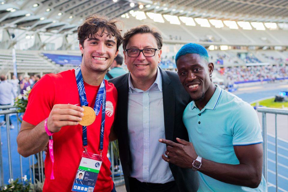 Paris, France, 17 july 2023. Sanofi team during the World Paralympics Competition at the Charlety Stadium.