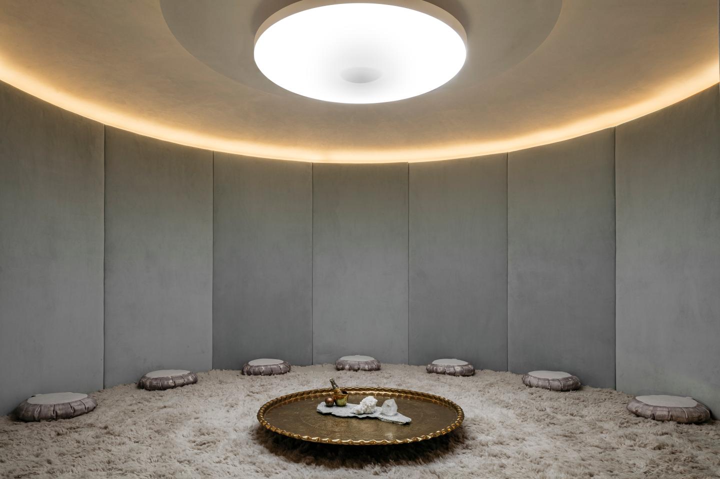 Meditation room at The Well in New York City.