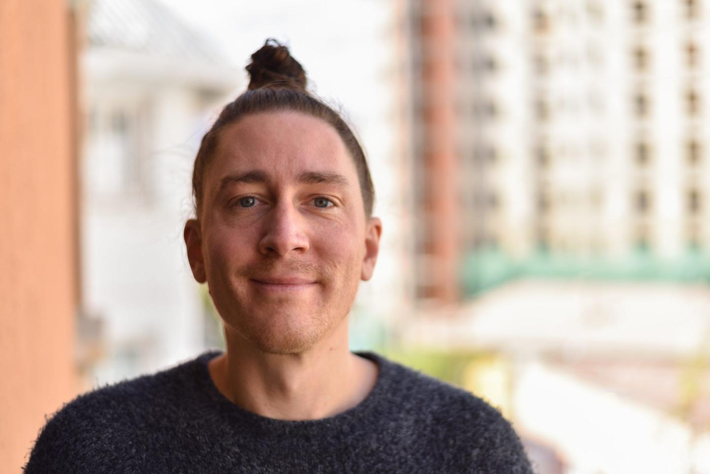 Miles Astray made a point about artificial intelligence—with some help from a flamingo.
