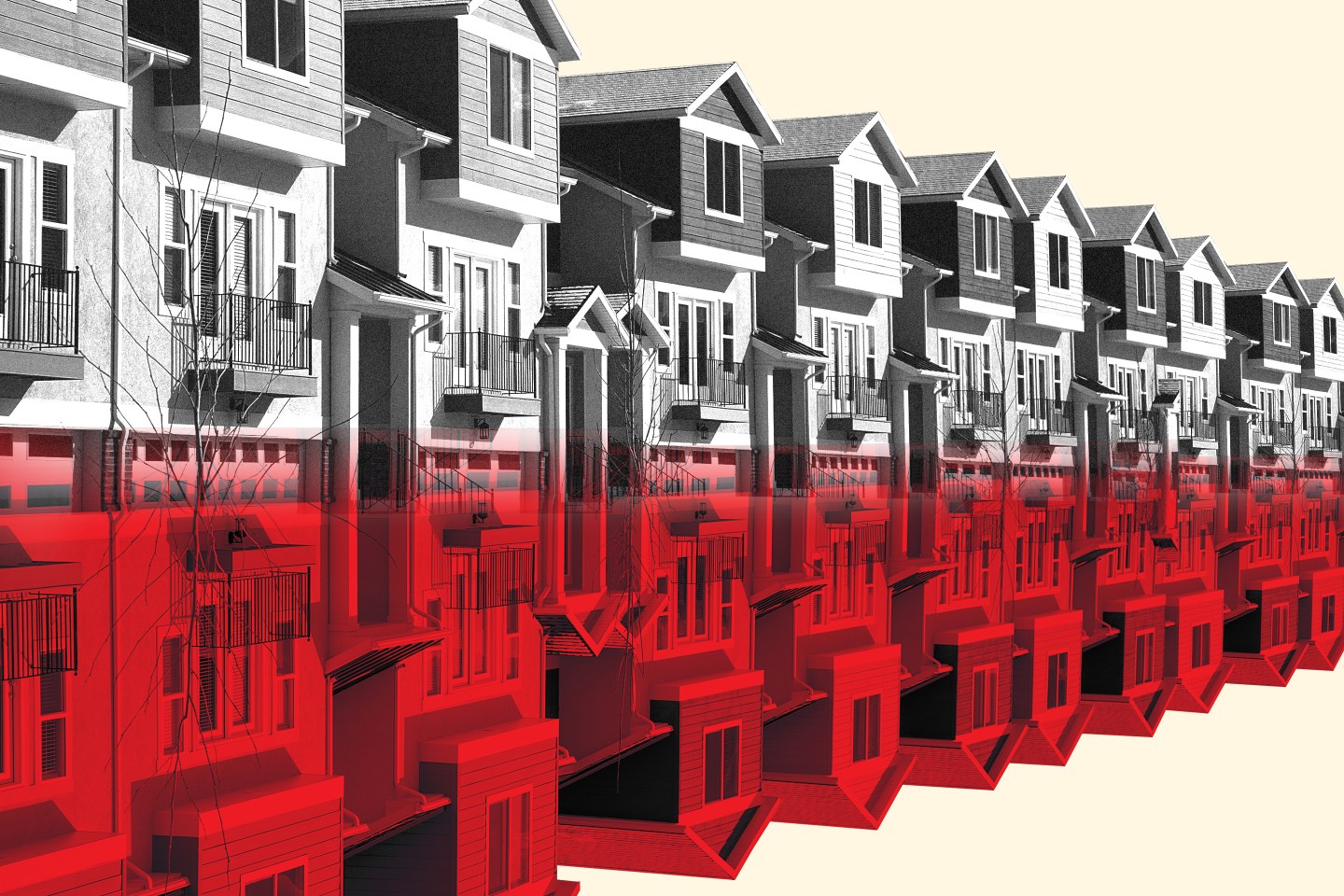 Rents are split nationwide.