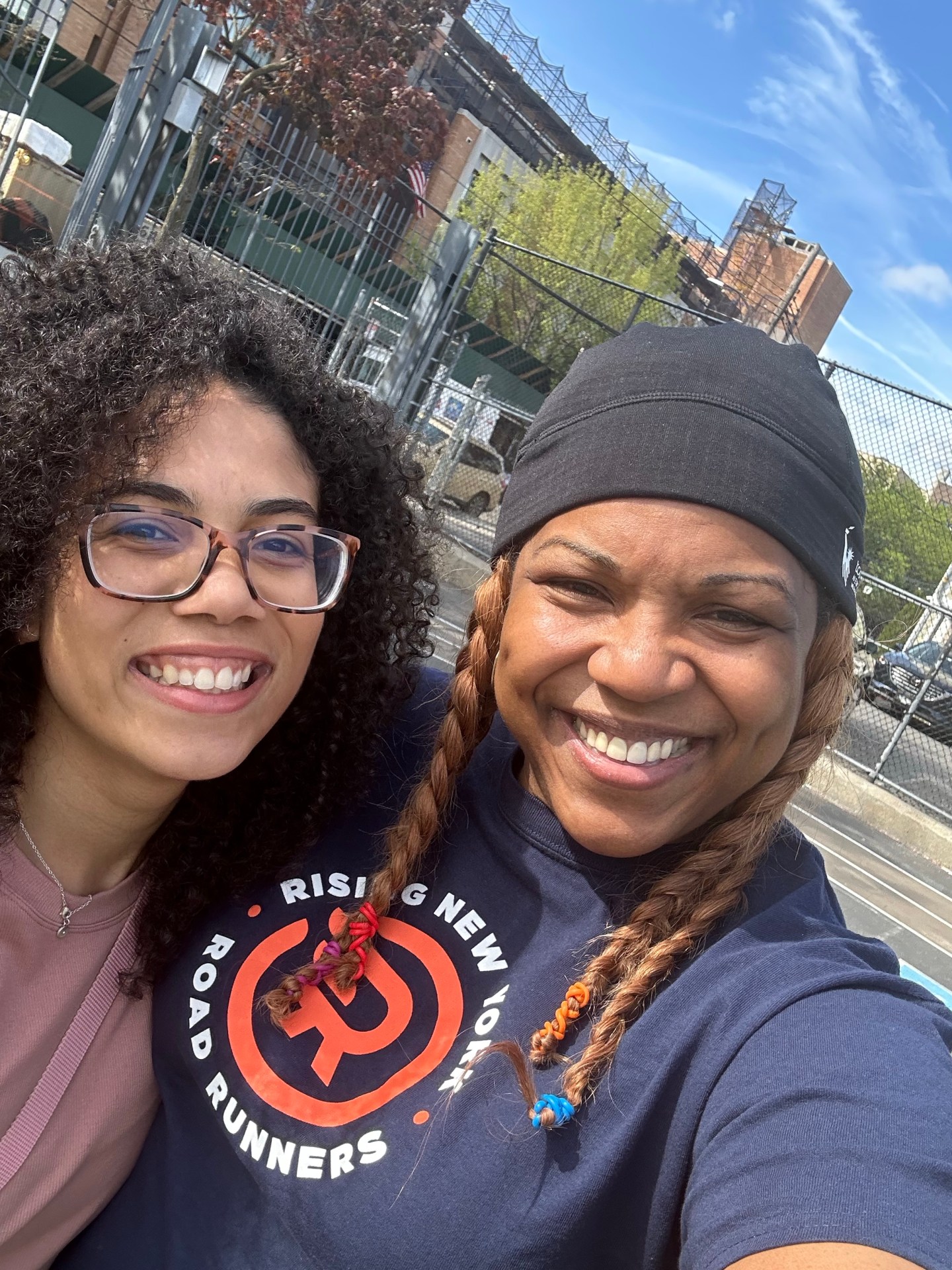 Shawanda Weems, right, with her friend and former student, Kiara Fernandez Chavez.