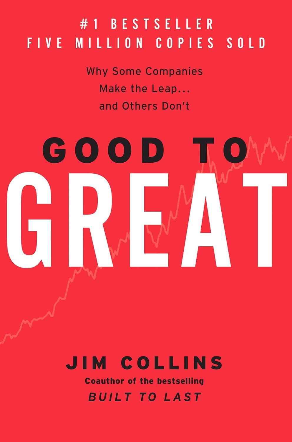 Rosin takes inspiration from Jim Collin's book 'Good to Great.'