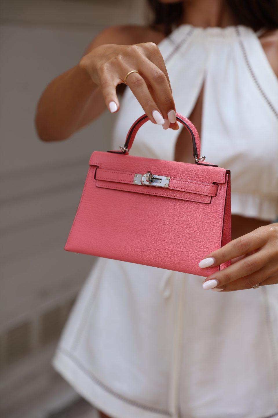 An Hermes Kelly bag.