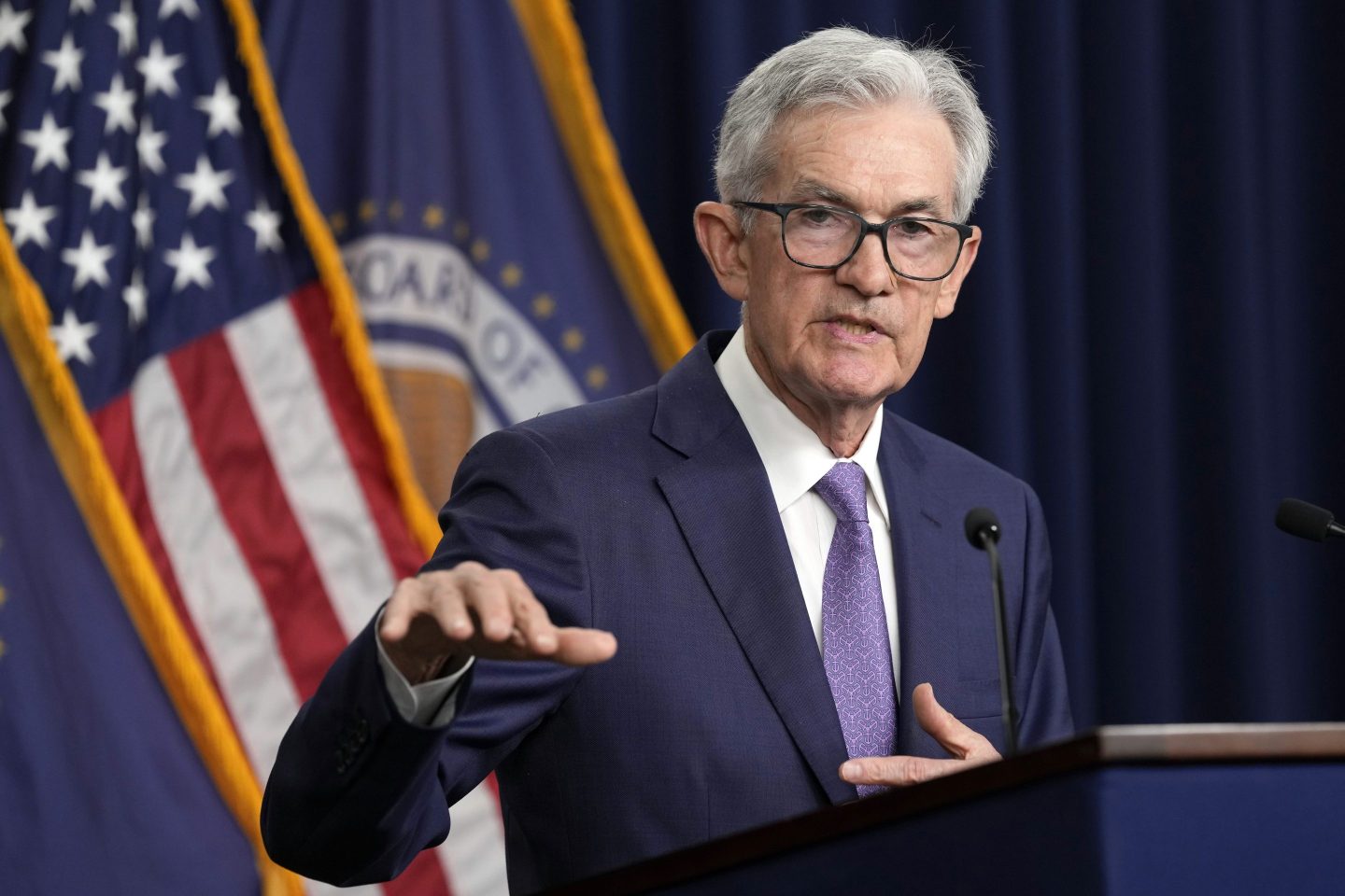 Federal Reserve Board Chair Jerome Powell speaks