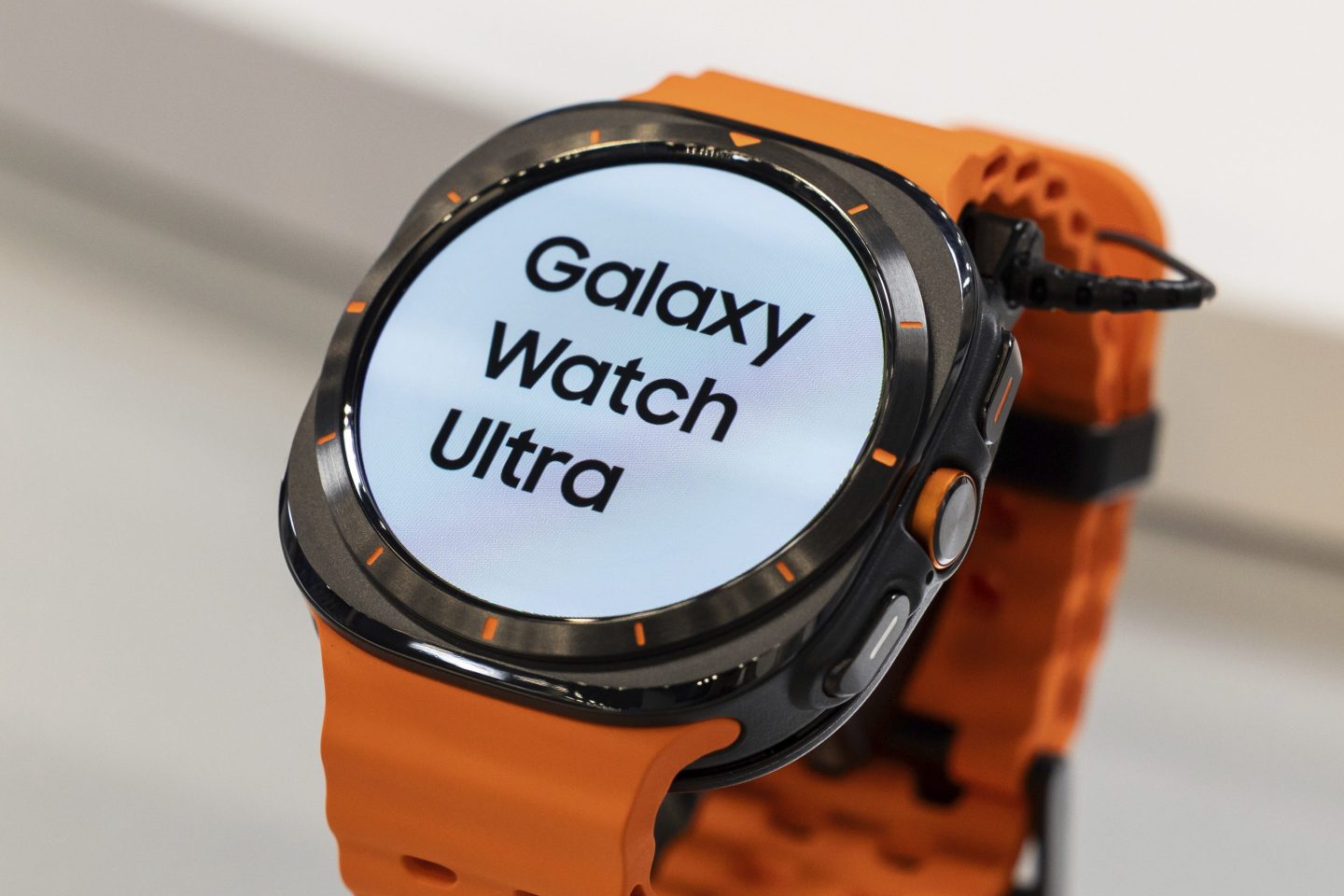 Samsung's new Galaxy Watch Ultra, orange band and all