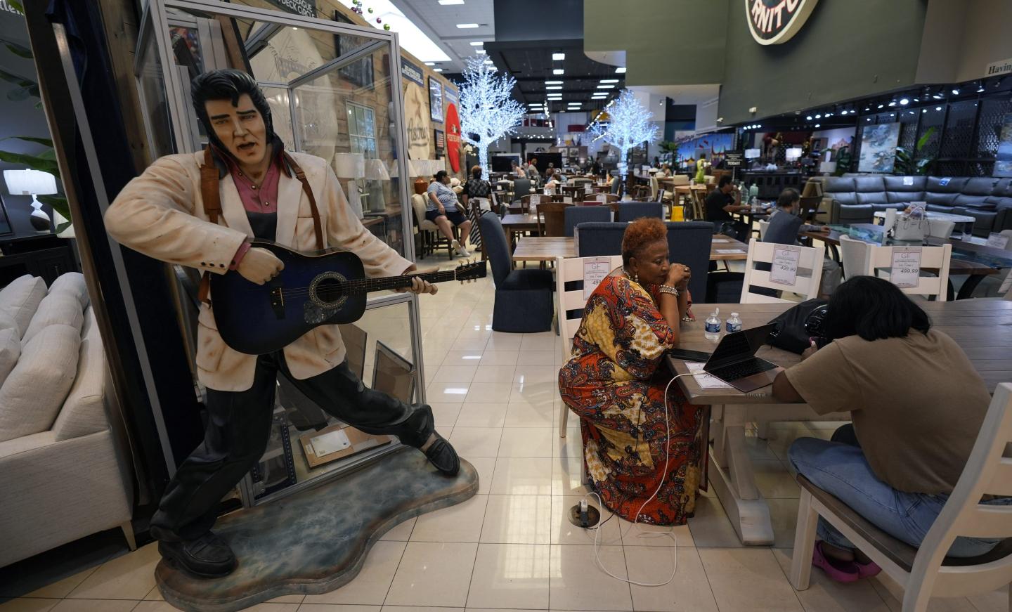 People waiting in a Houston hospital
