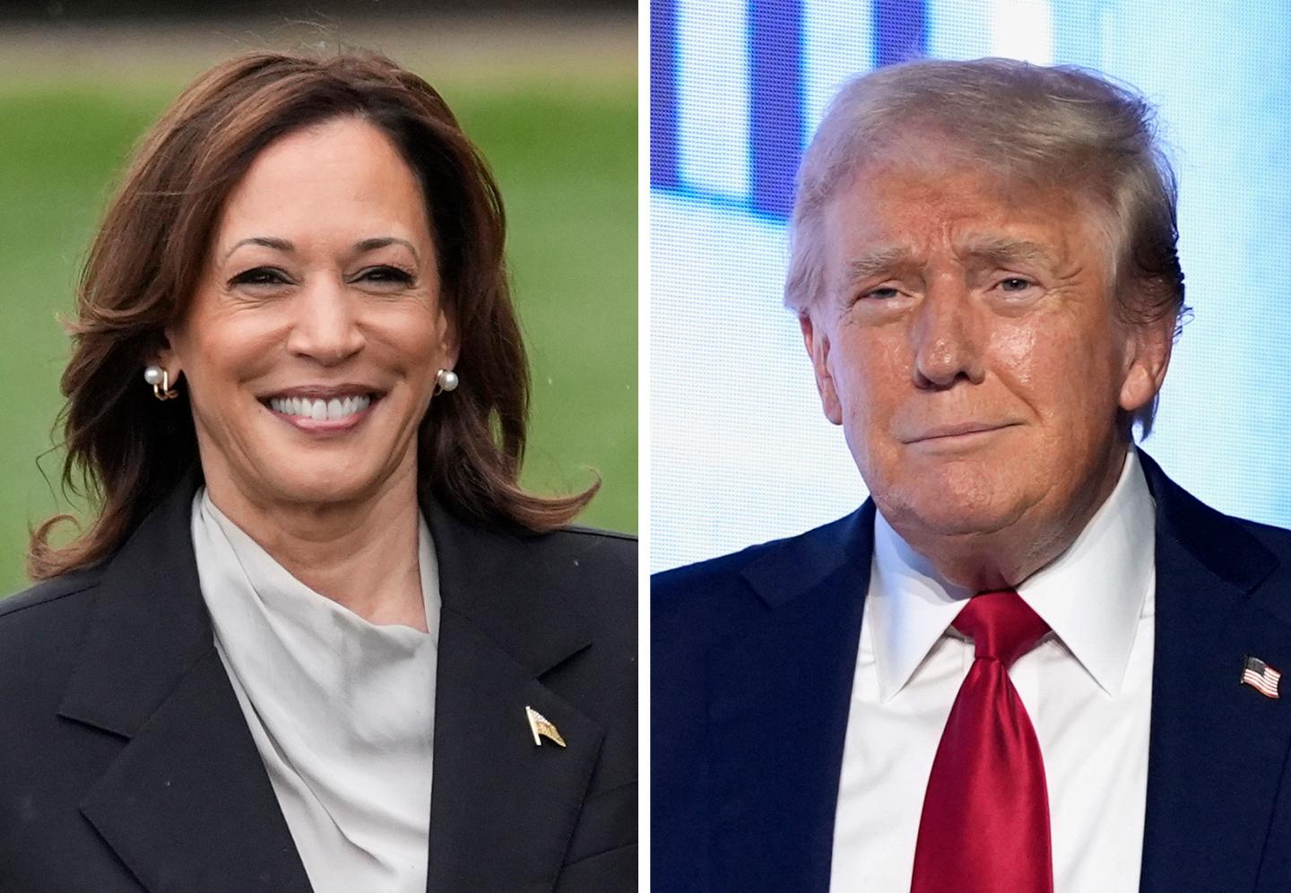 Kamala Harris and Donald Trump