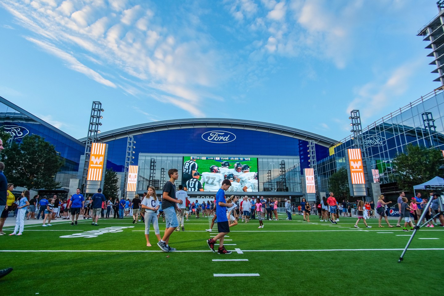 Ford Center at The Star is a 12,000-seat stadium located in Frisco, Texas.
