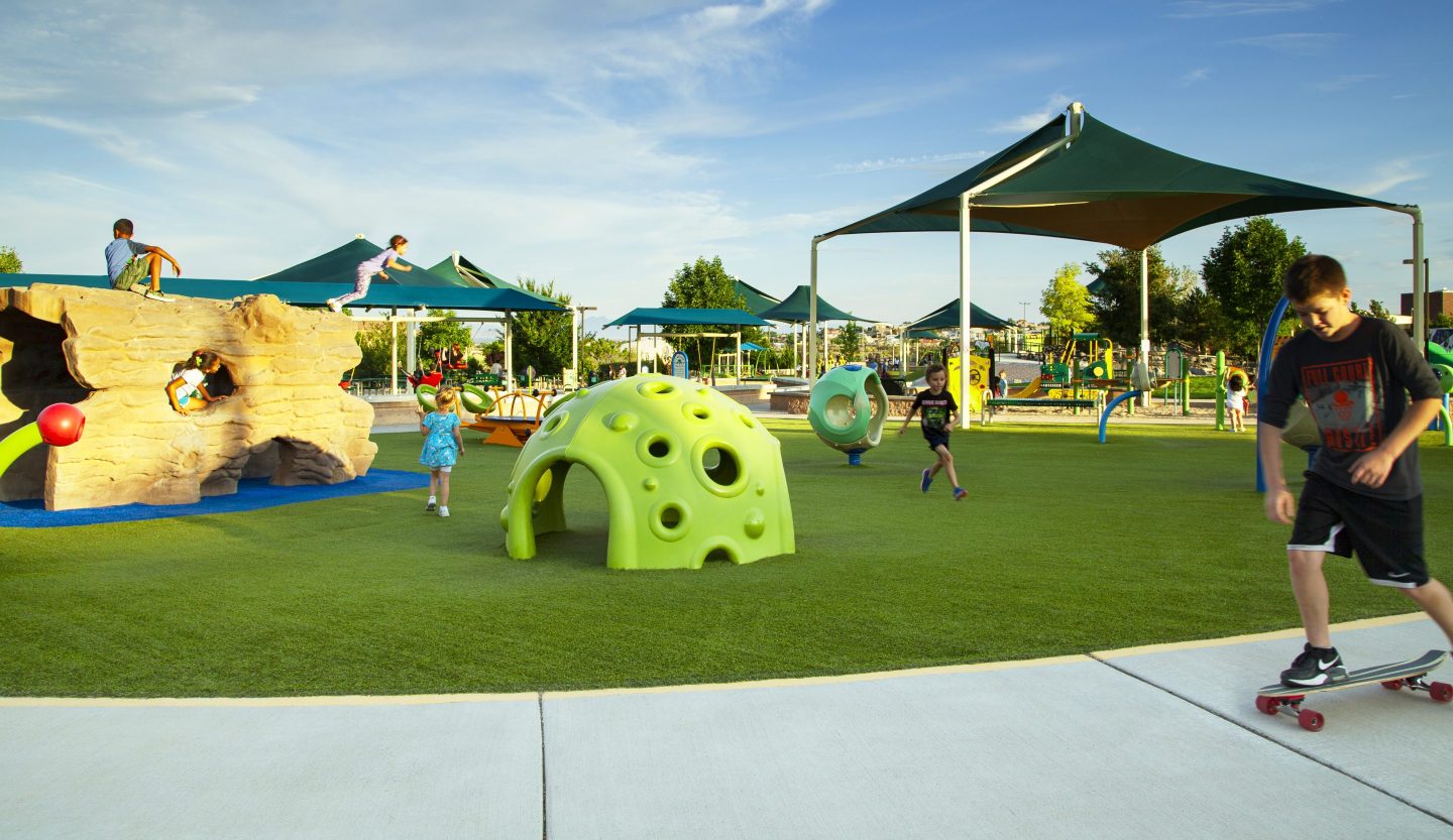 Residents enjoy A Park Above located on the south side of the city of Rio Rancho.