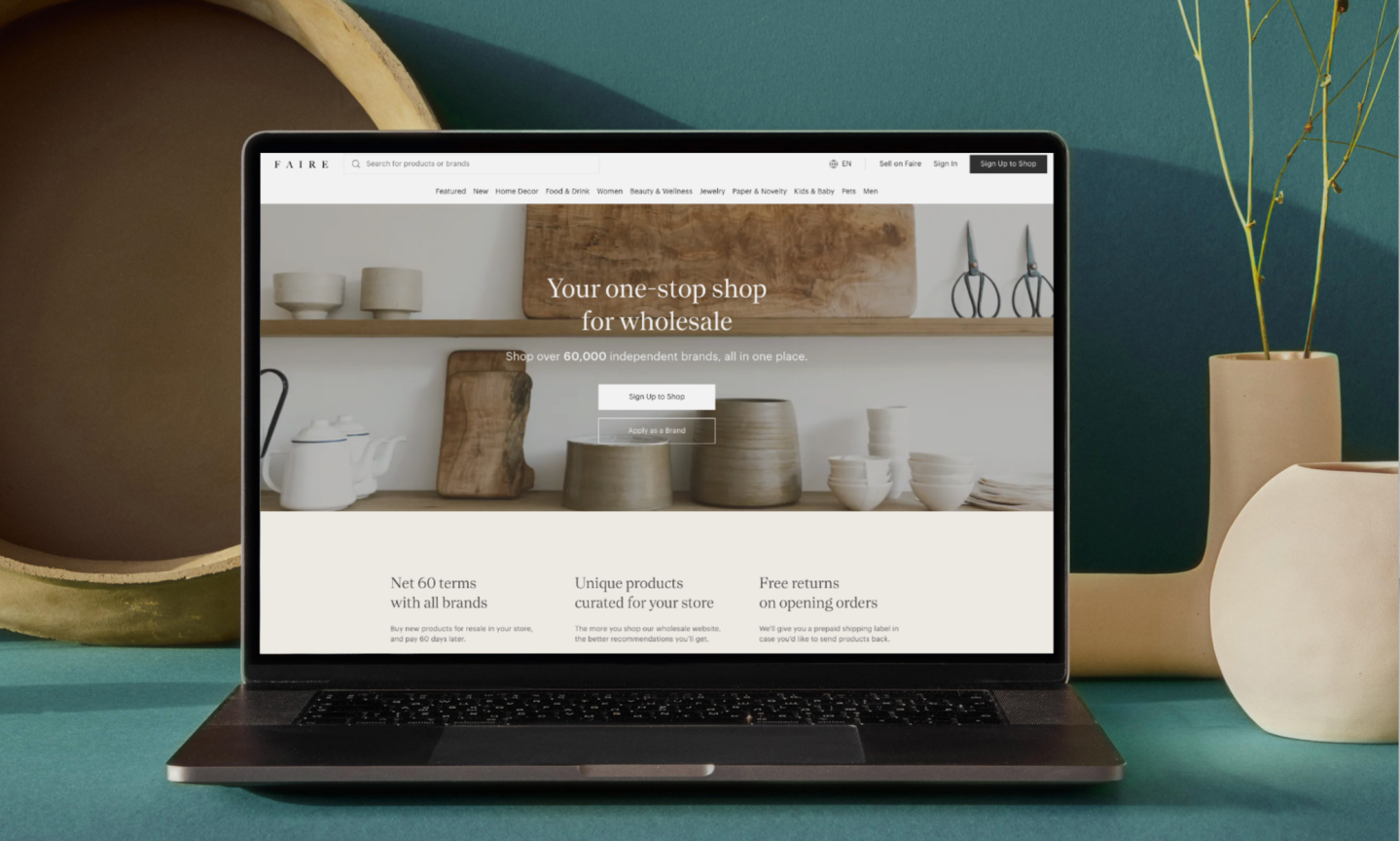 Faire is a wholesale marketplace that connects independent retailers with global brands.