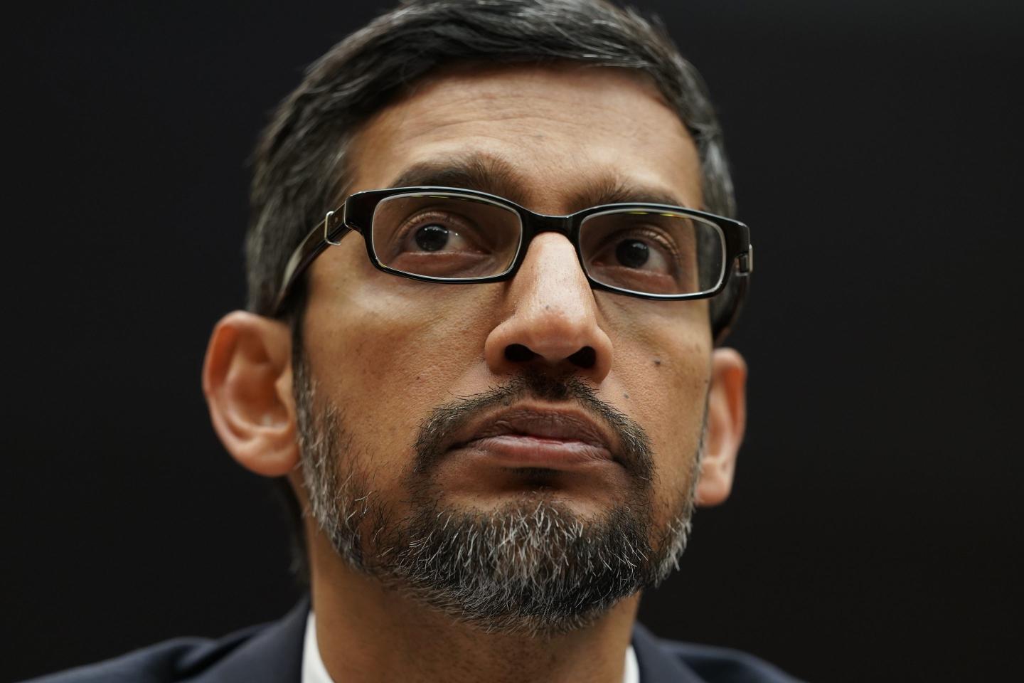 Google CEO Sundar Pichai testifies before the House Judiciary Committee at the Rayburn House Office Building on December 11, 2018 in Washington, DC.