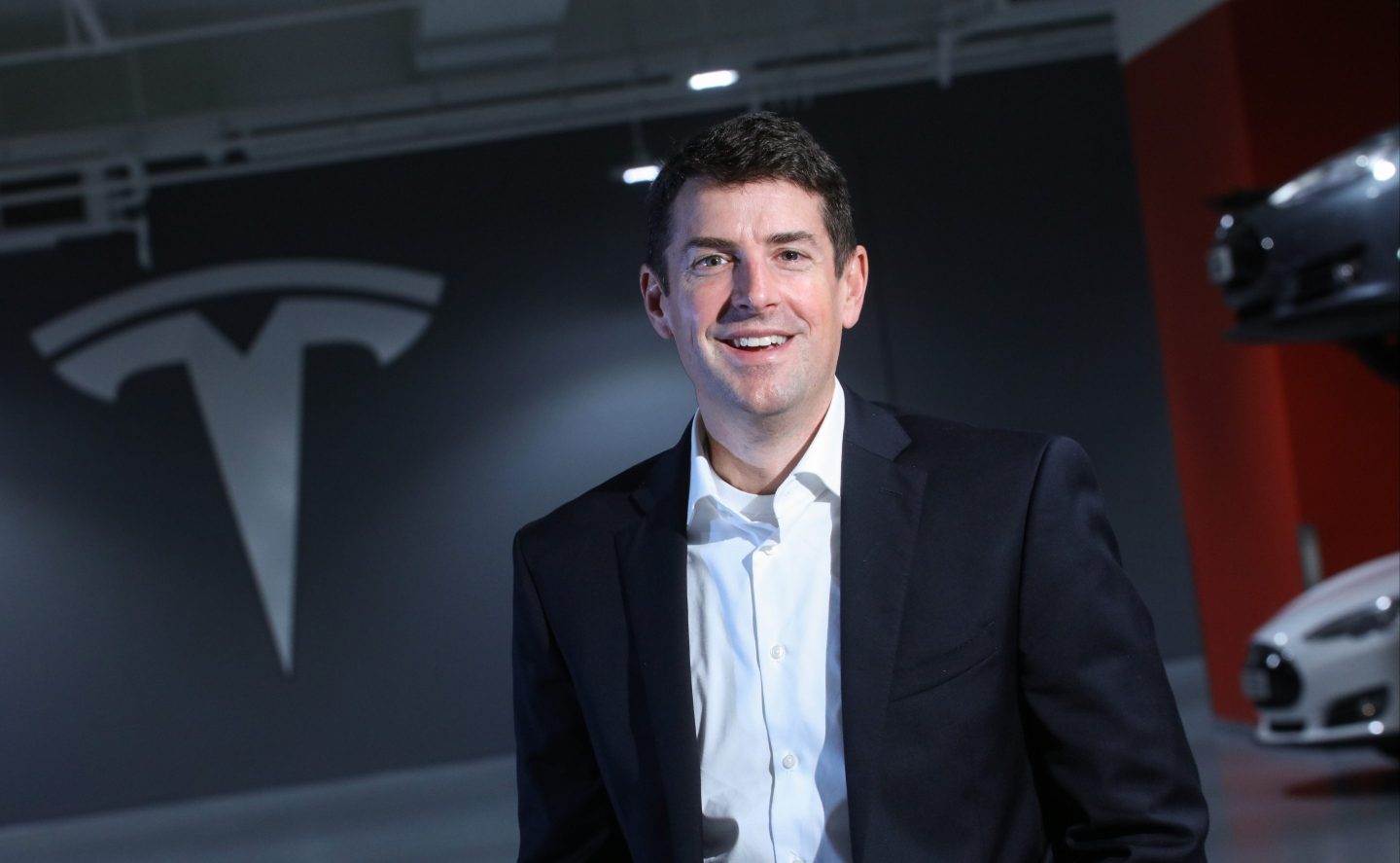 Jon McNeill, President of Global Sales and Service of Tesla poses for a photograph.