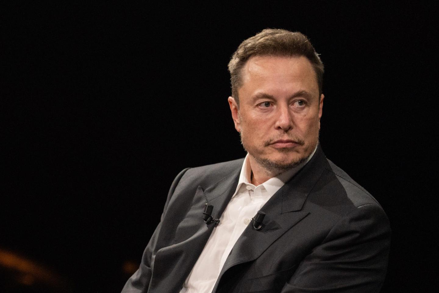 Elon Musk, billionaire and chief executive officer of Tesla, at the Viva Tech fair in Paris, France, on Friday, June 16, 2023. Musk predicted his Neuralink Corp. would carry out its first brain implant later this year. Photographer: Nathan Laine/Bloomberg via Getty Images
