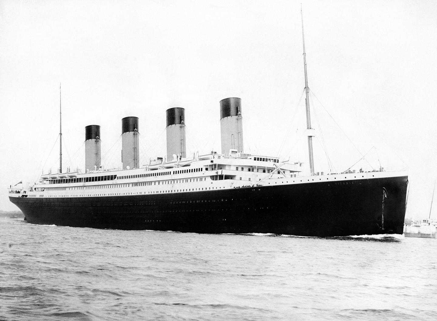 Titanic ship at sea
