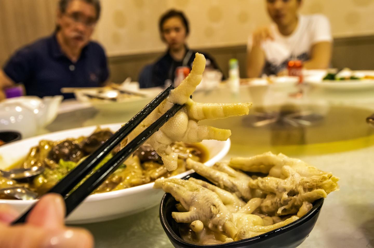 Chicken feet, a key Chinese dim sum menu item, is at risk because Brazil has stopped exporting chickens to China