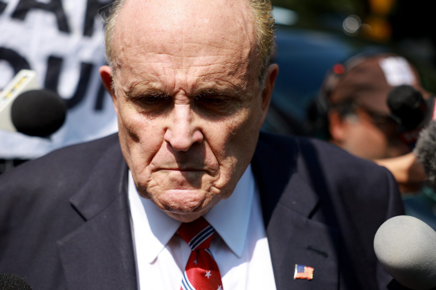 Rudy Giuliani's face