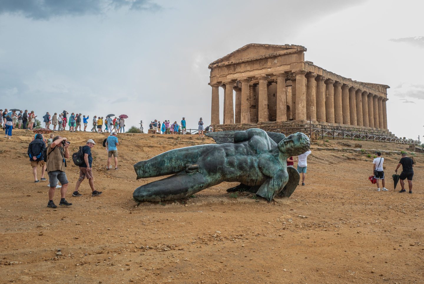 The Temple of Concordia in the Valley of the Temples, Sicily.