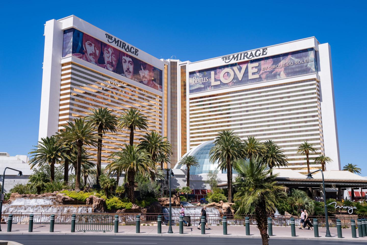General views of The Mirage hotel and casino
