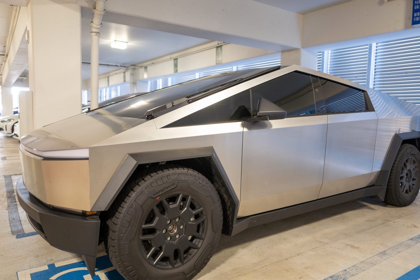 Tesla's Cybertruck is an 18-foot-by-8-foot behemoth.