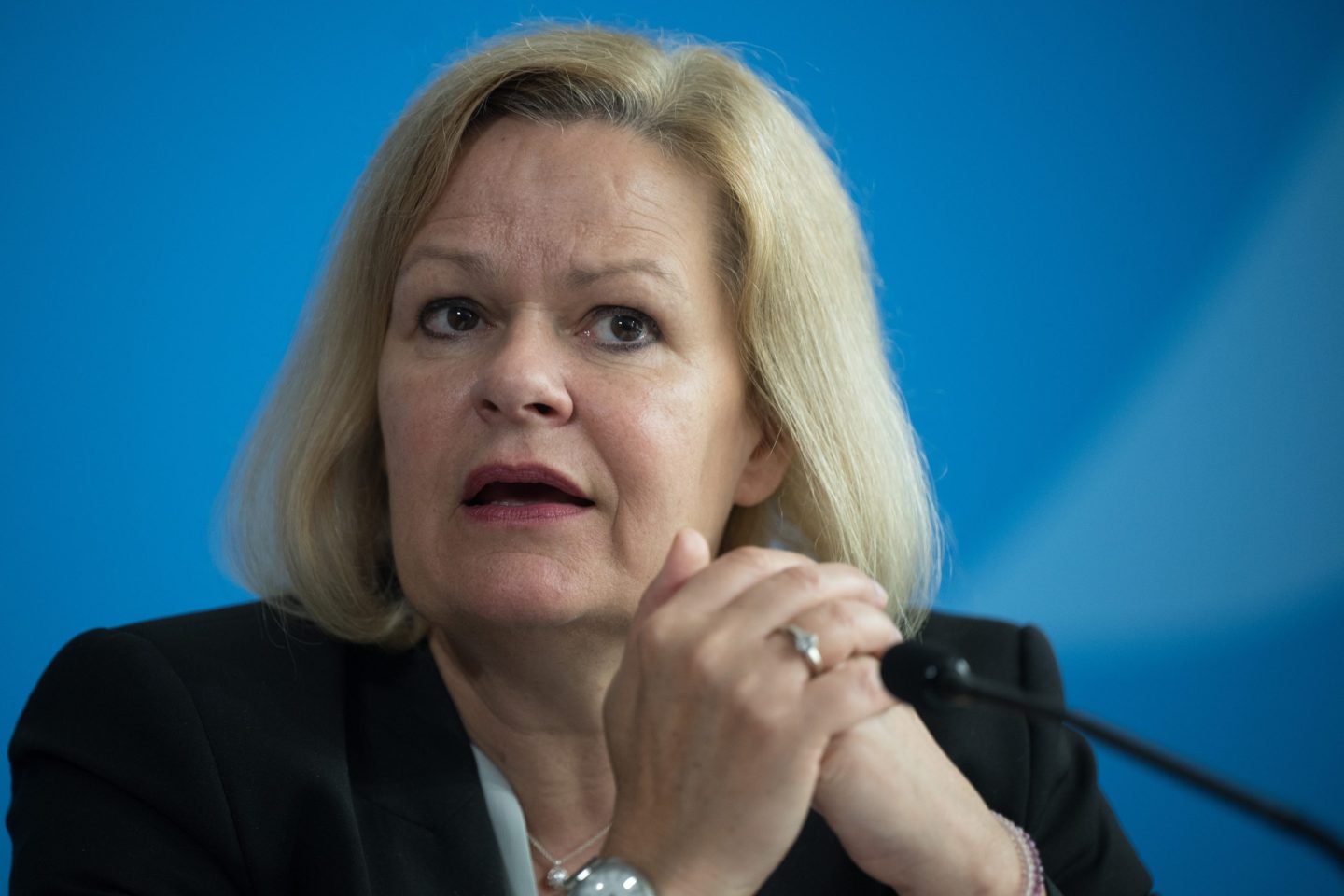 Germany's interior minister Nancy Faeser