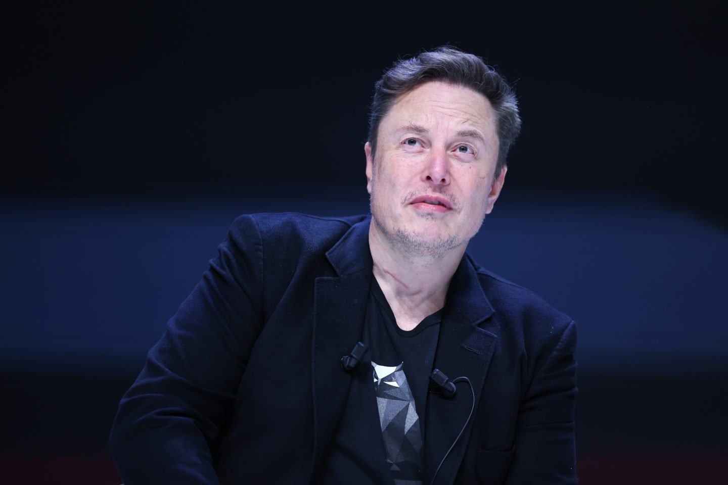 Elon Musk attends 'Exploring the New Frontiers of Innovation: Mark Read in Conversation with Elon Musk' session during the Cannes Lions International Festival Of Creativity 2024 - Day Three on June 19, 2024 in Cannes, France.