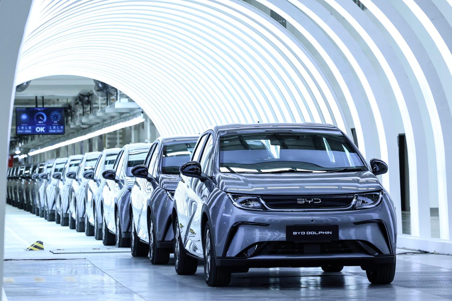 BYD Co. Dolphin compact hatchback electric vehicles