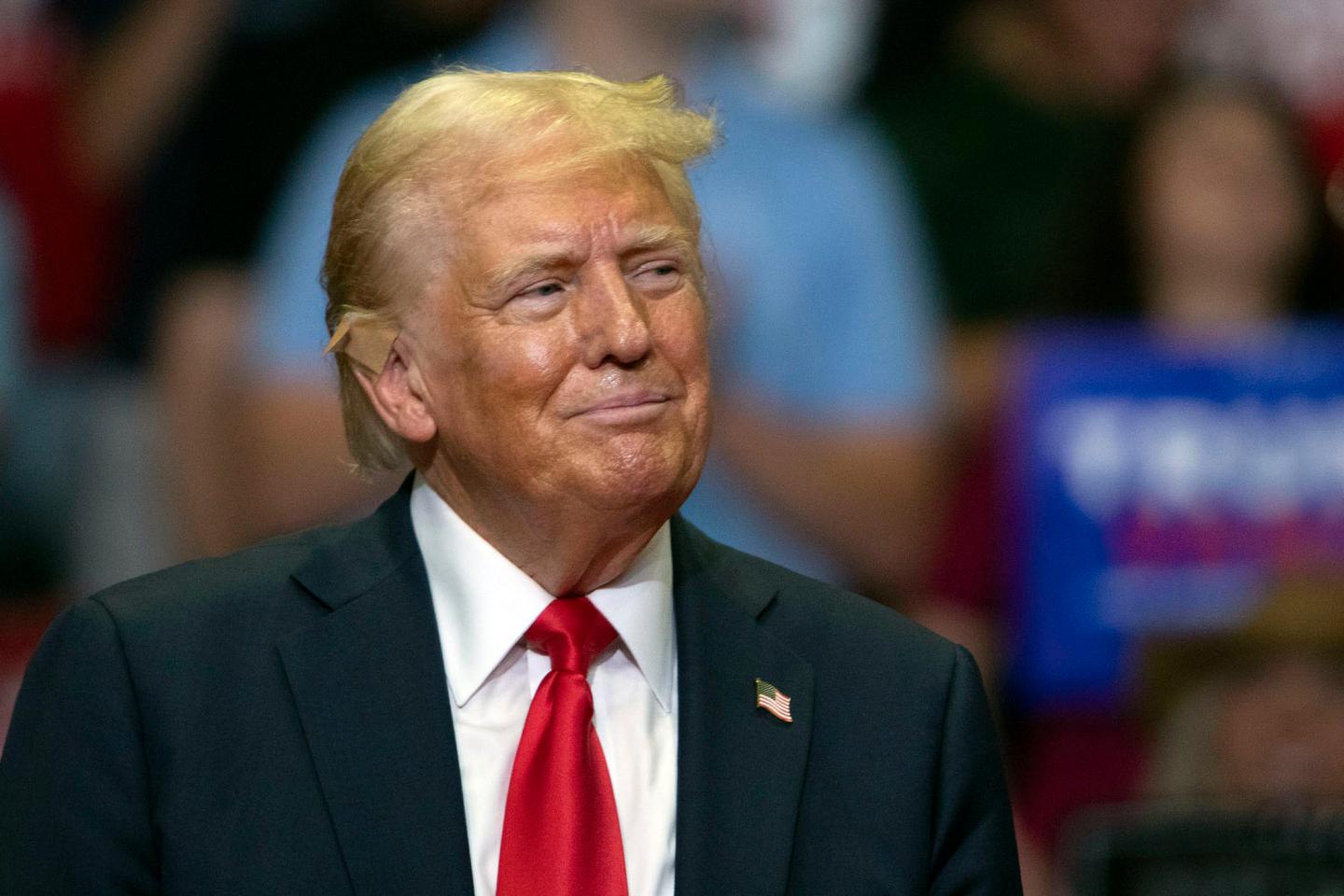 Trump campaign says the transfer of Biden’s $96m campaign war chest to Kamala Harris breaks the law