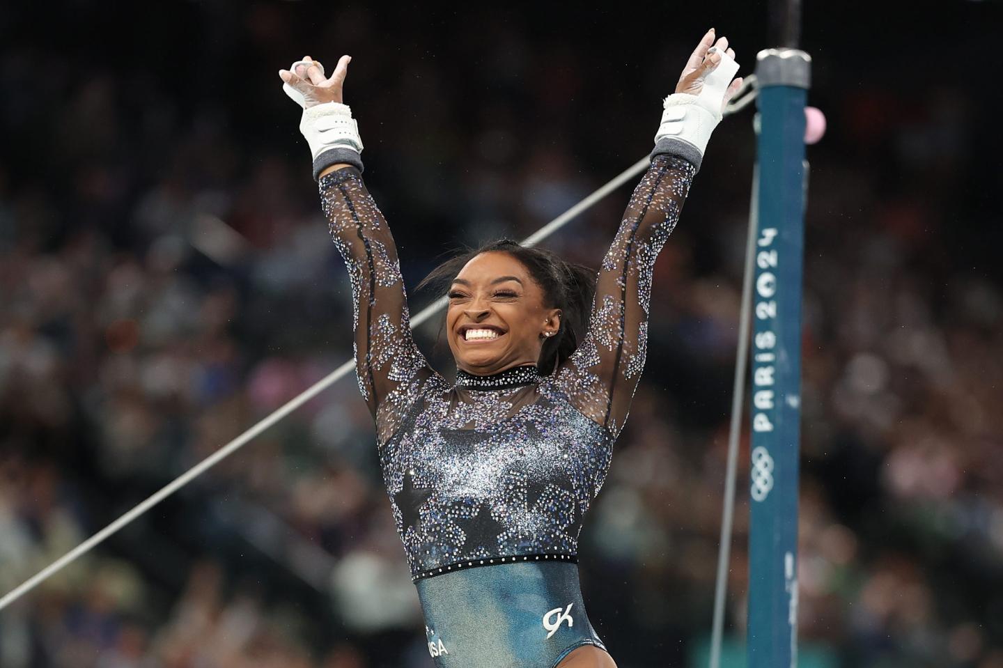 Simone Biles of Team USA will compete on Tuesday. 