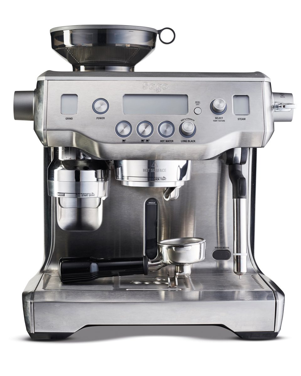 A Sage The <a href="https://fortune.com/company/oracle/" target="_blank">Oracle</a> coffee machine, taken on May 12, 2017. (Photo by Joseph Branston/T3 Magazine/Future via Getty Images)