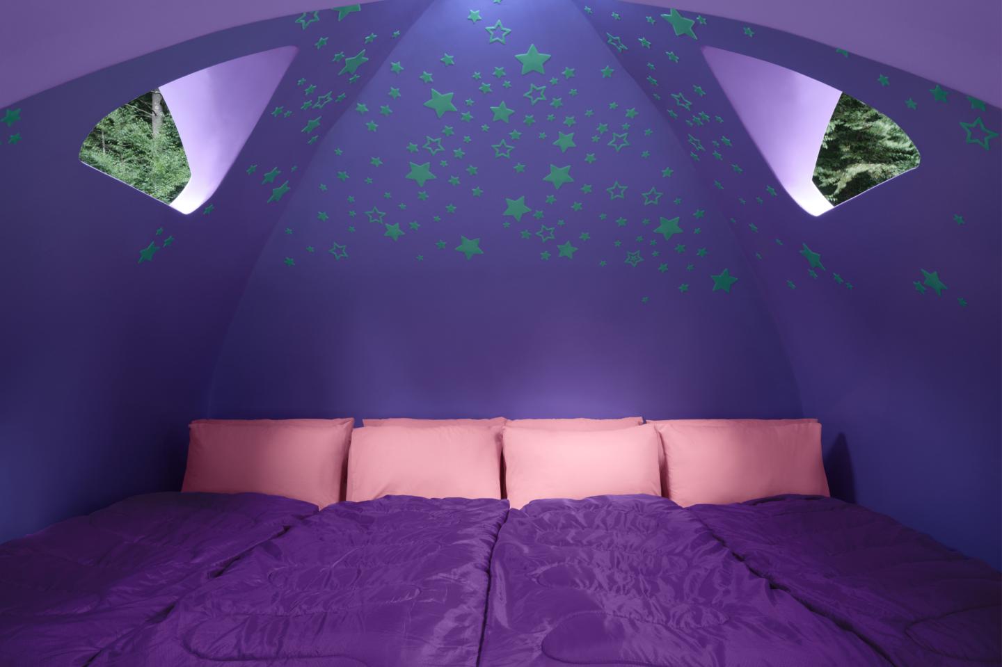 View of sleeping bags