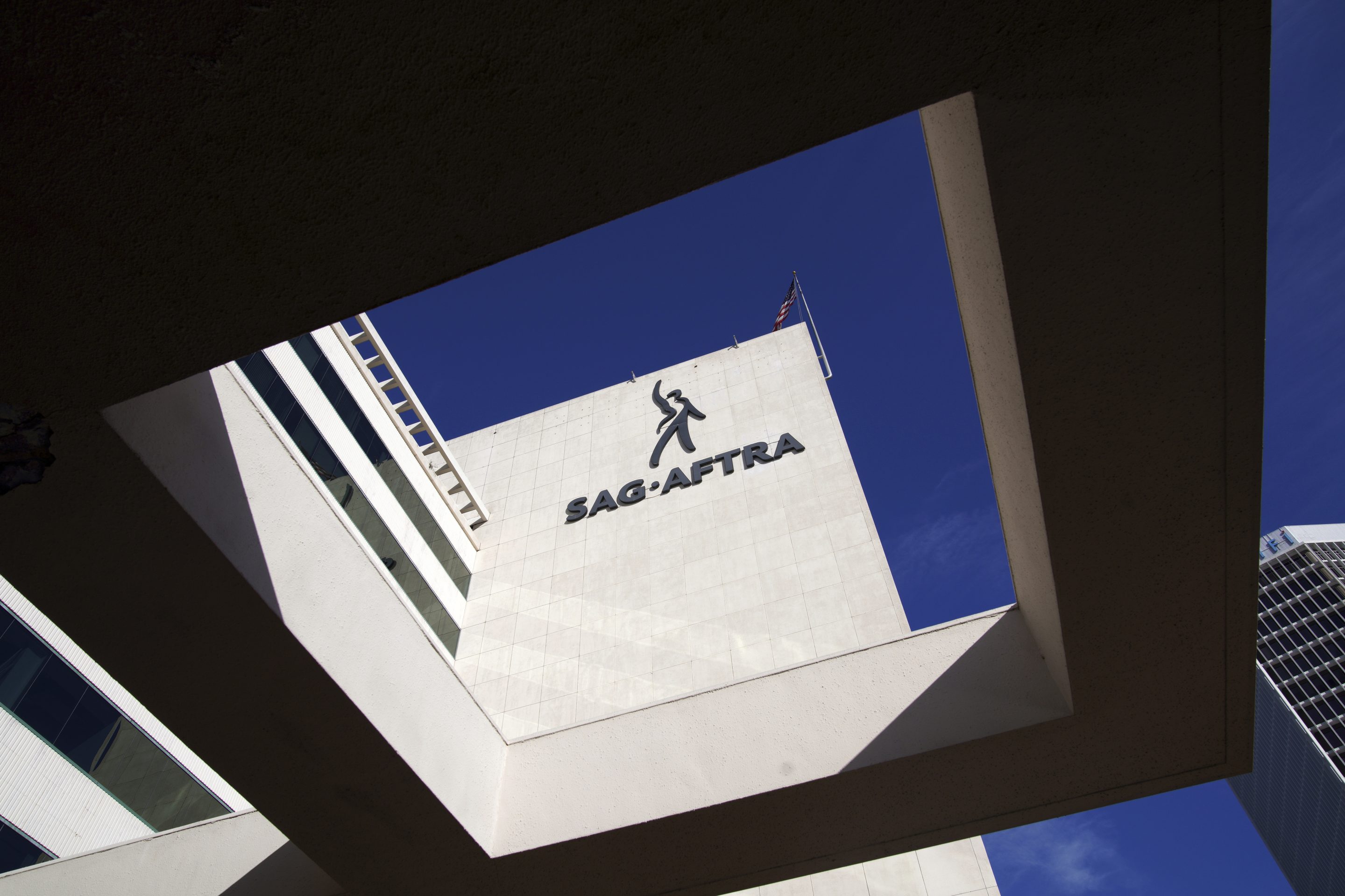 SAG-AFTRA headquarters in Los Angeles on Nov. 10, 2023.