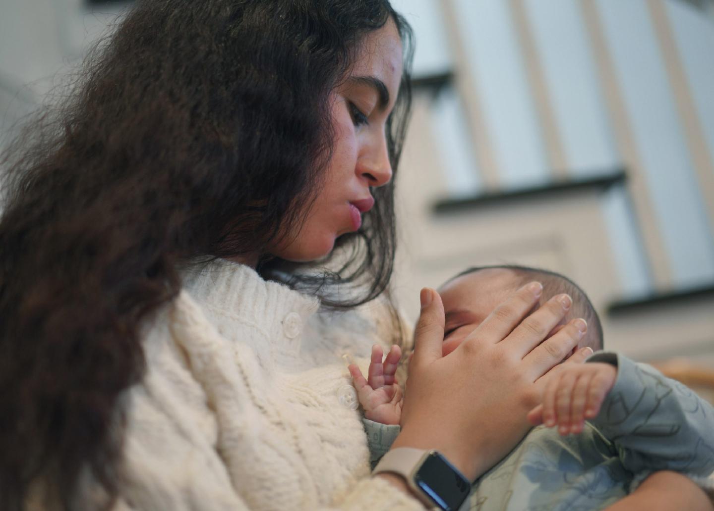 Meryem Bakache and baby