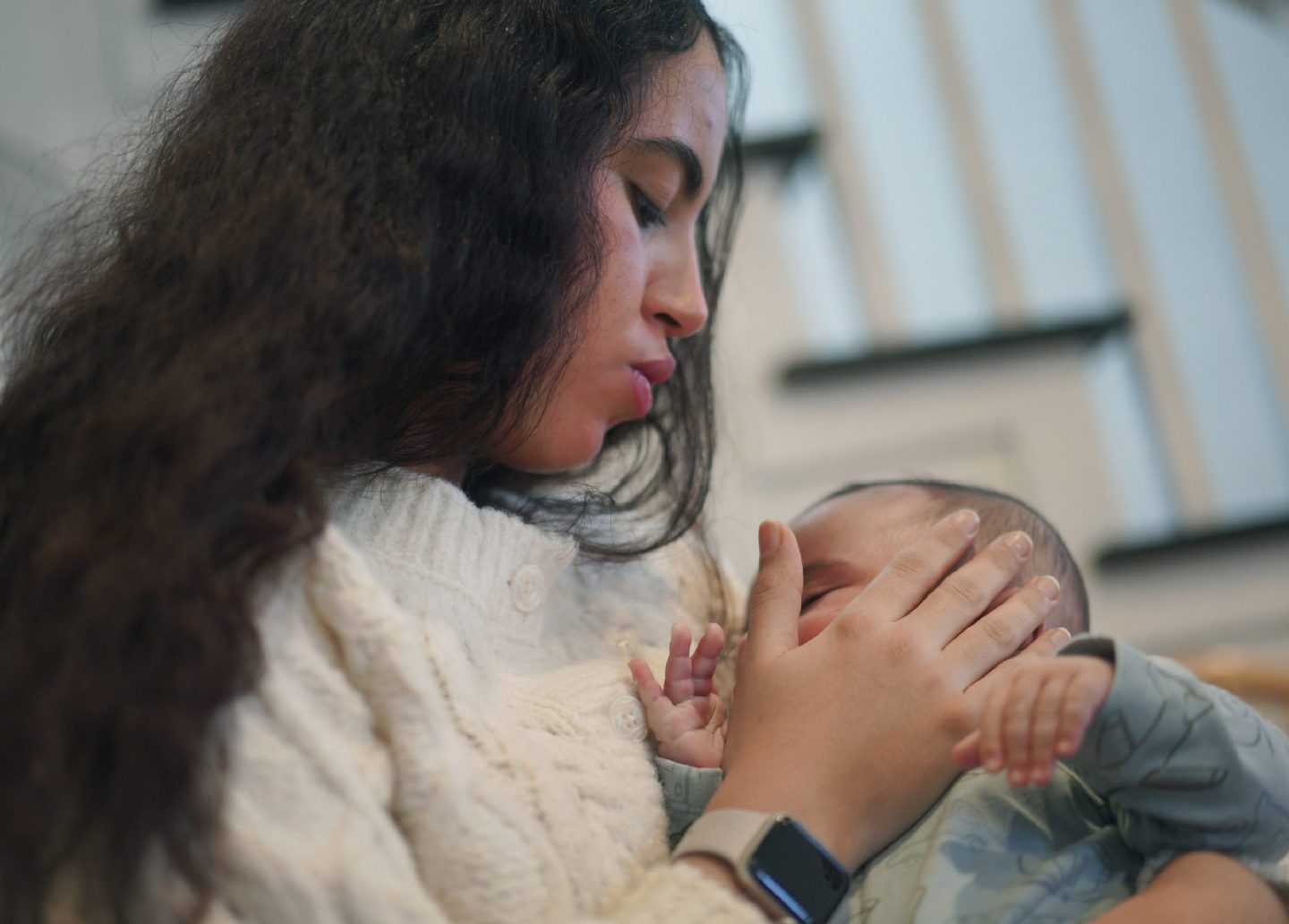 Meryem Bakache and baby