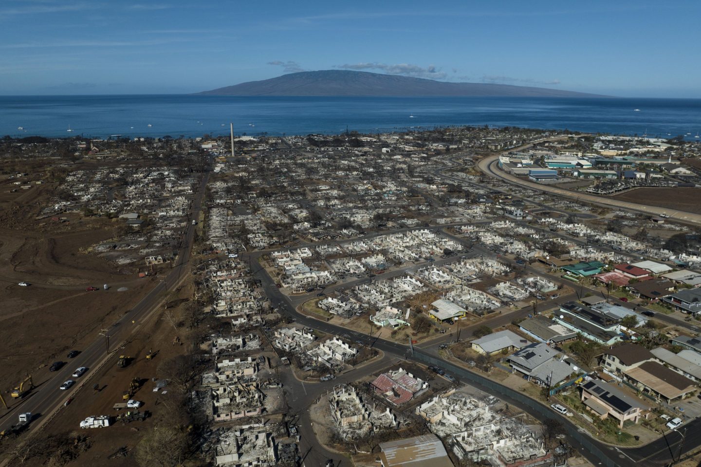 The aftermath of a wildfire in Lahaina, Hawaii, on Aug. 17, 2023. 