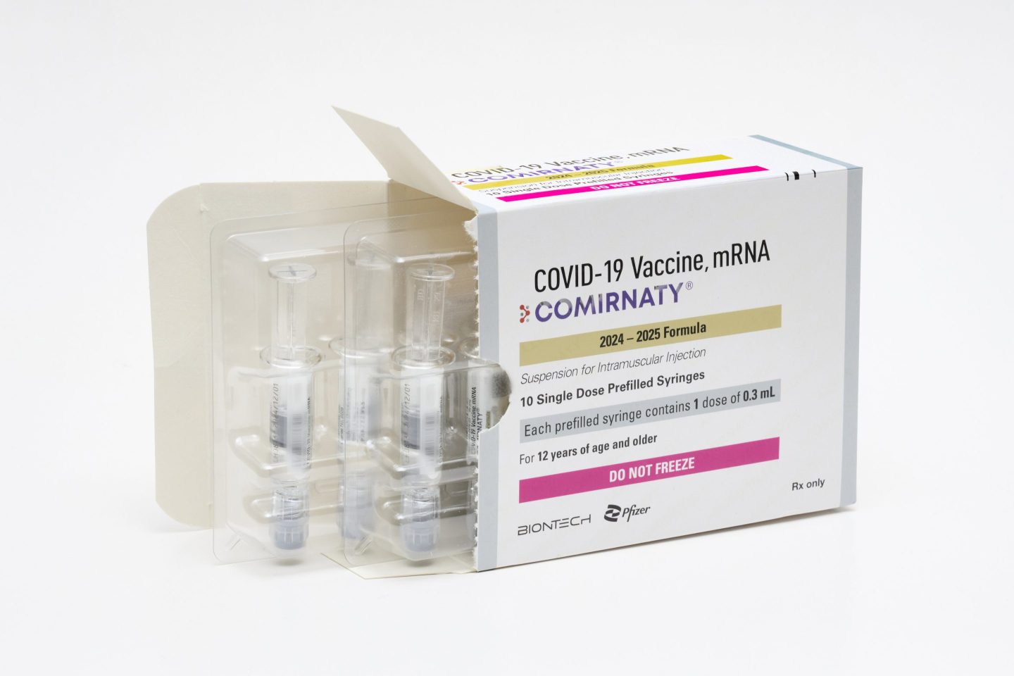 New COVID vaccine in its box