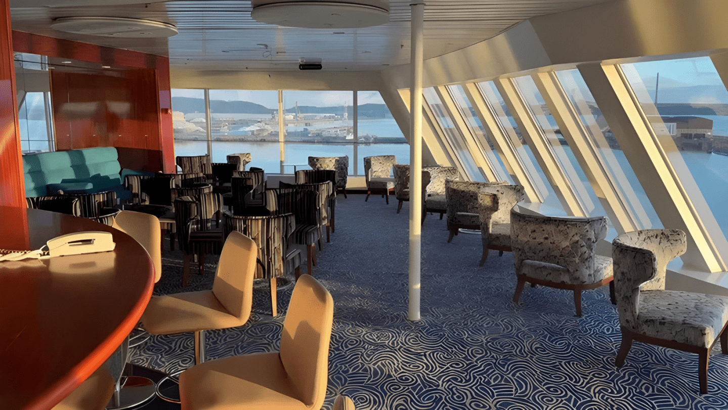 lounge on a cruise ship