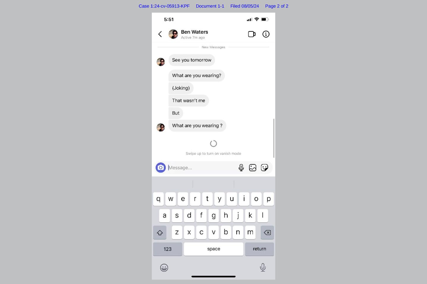 screenshot text