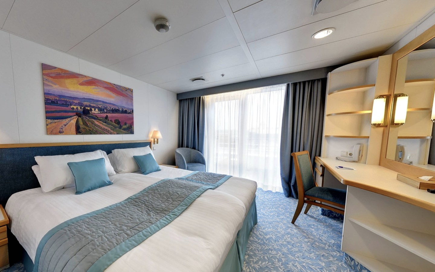 Luxury cabin on cruise ship
