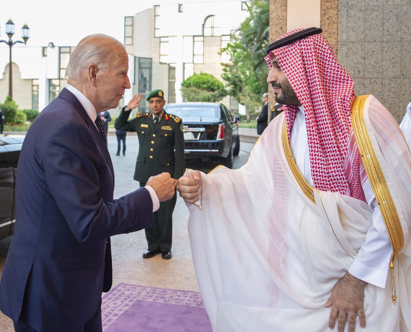 President Joe Biden and Saudi Crown Prince Mohammed bin Salman in Jeddah, Saudi Arabia on July 15, 2022.