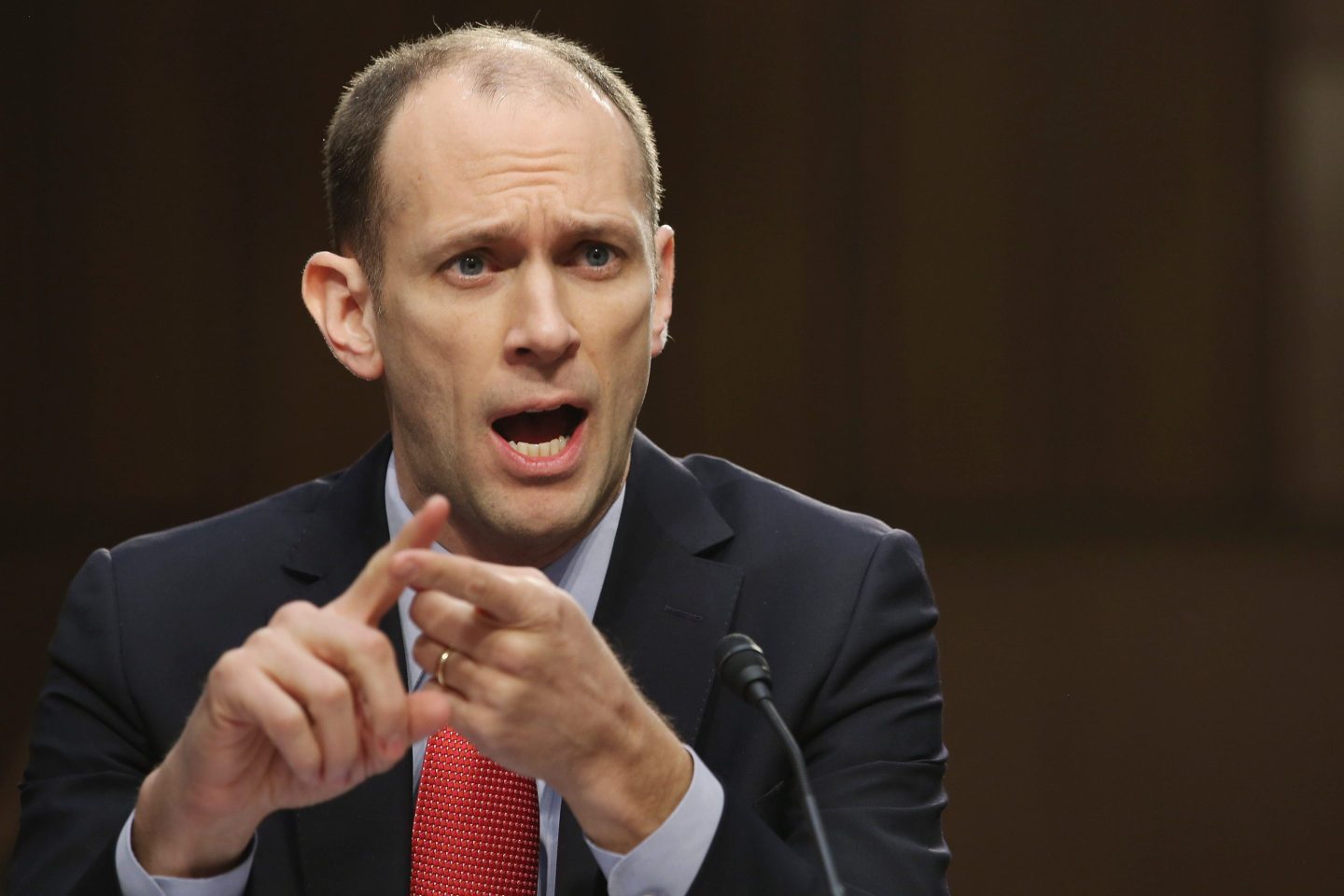 Austan Goolsbee, Former chairman of the Council of Economic Advisers under President Barack Obama, testifies before the Congressional Joint Ecoomic Committee on Capitol Hill February 28, 2013 in Washington, DC. Goolsbee and fellow economics professor Michael Boskin disagreed on the speed of the nation's economic recovery during the hearing, titled "State of the U.S. Economy." (Photo by Chip Somodevilla/Getty Images)