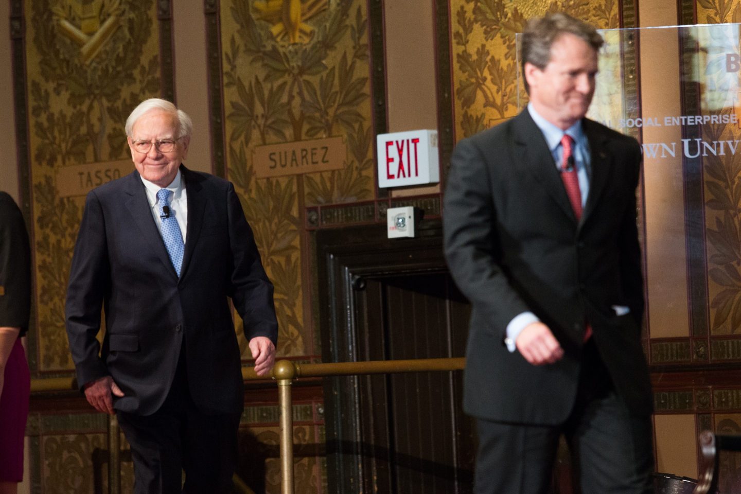 Warren Buffett with Bank of America CEO Brian Moynihan