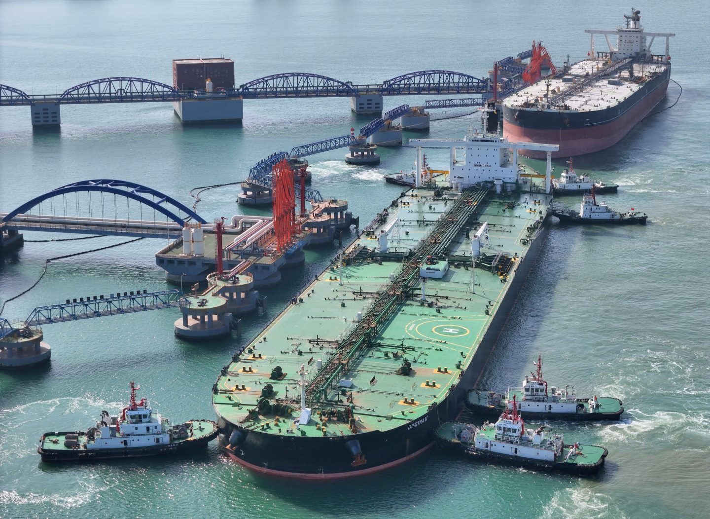 oil tankers at berths