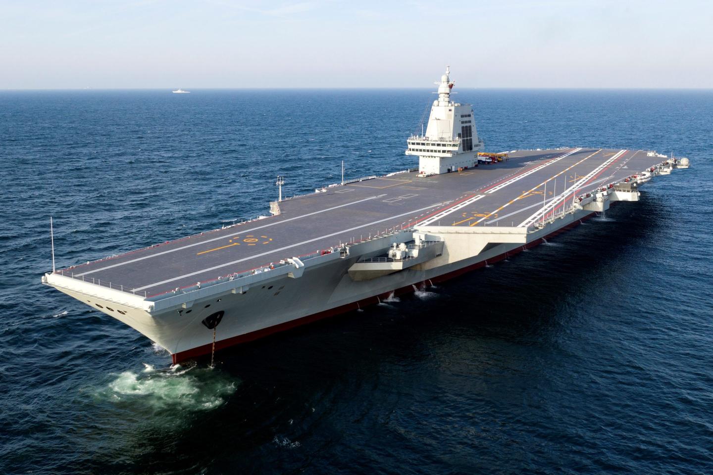 aircraft carrier at sea