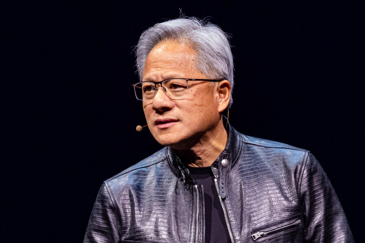 Jensen Huang, co-founder and chief executive officer of Nvidia Corp., speaks during an event in Taipei, Taiwan.