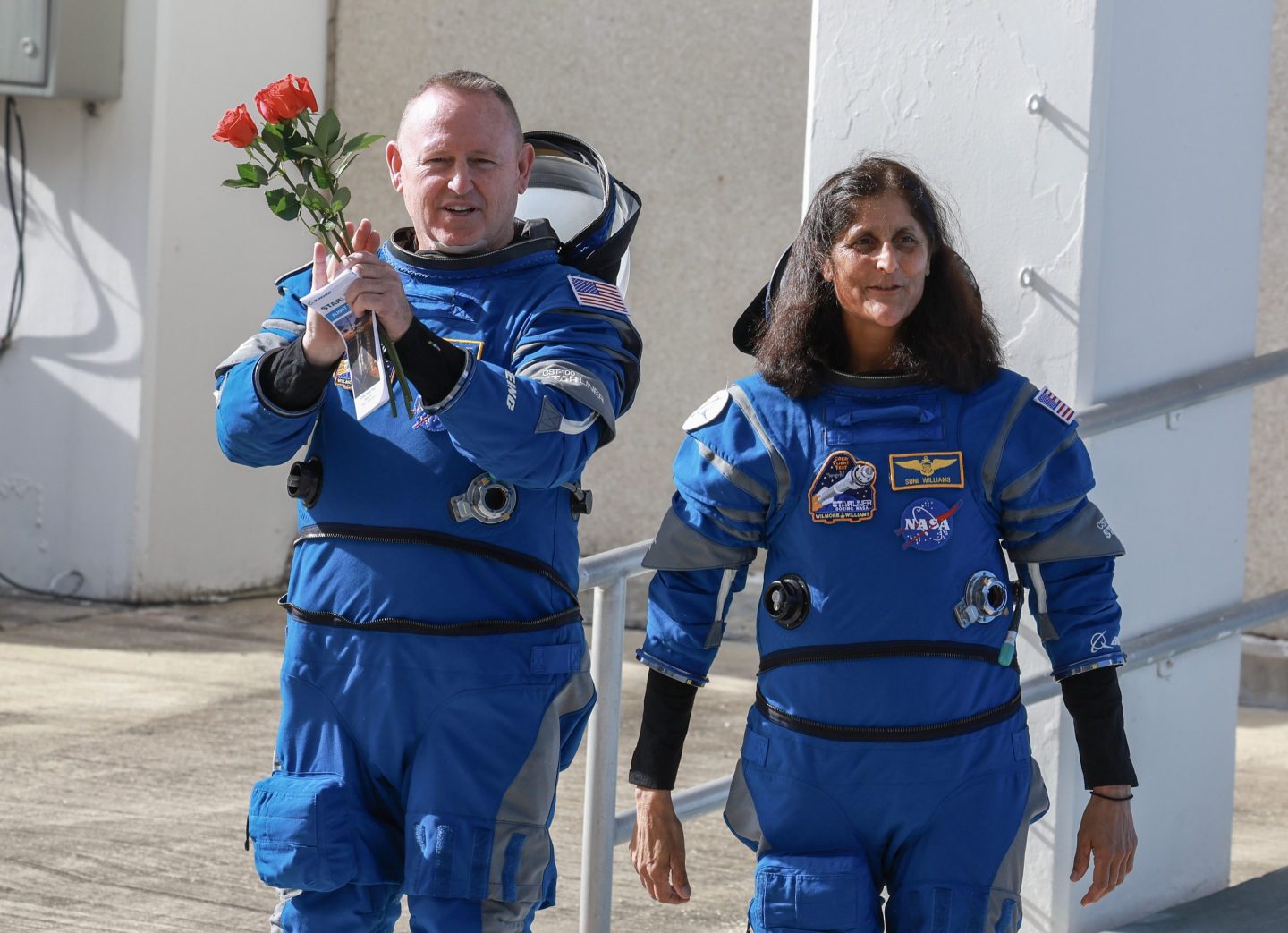 Astronauts Butch Wilmore (left) and Suni Williams have been stranded in space since June.