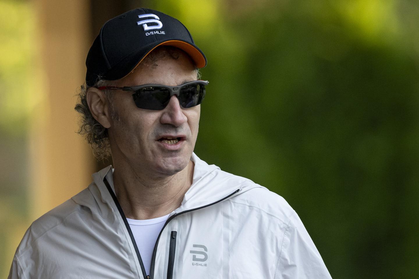 Alex Karp, chief executive officer of Palantir Technologies Inc., walks to the morning session at the Allen &amp; Co. Media and Technology Conference in Sun Valley, Idaho, US, on Wednesday, July 10, 2024.