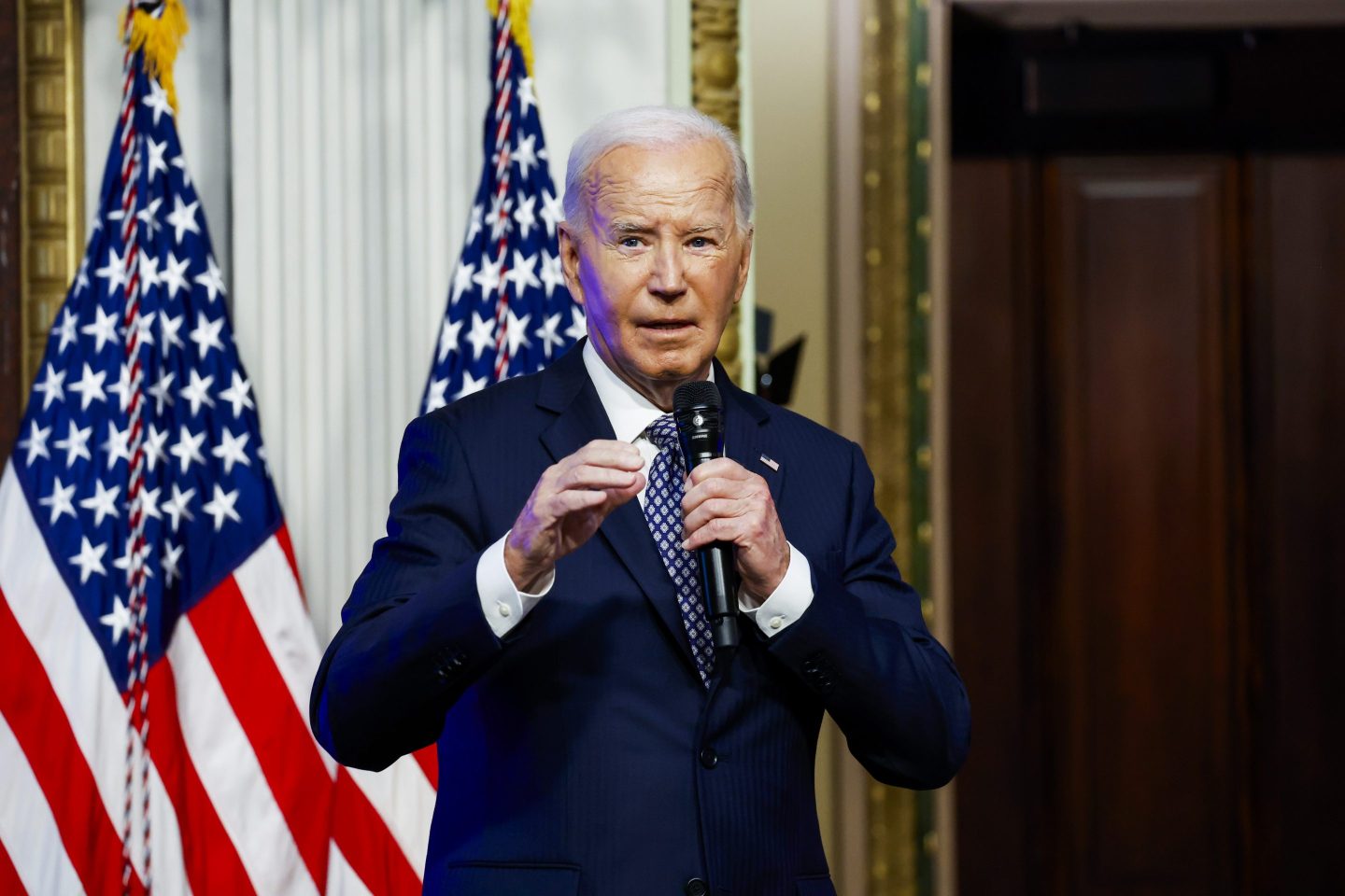 U.S. President Joe Biden speaks