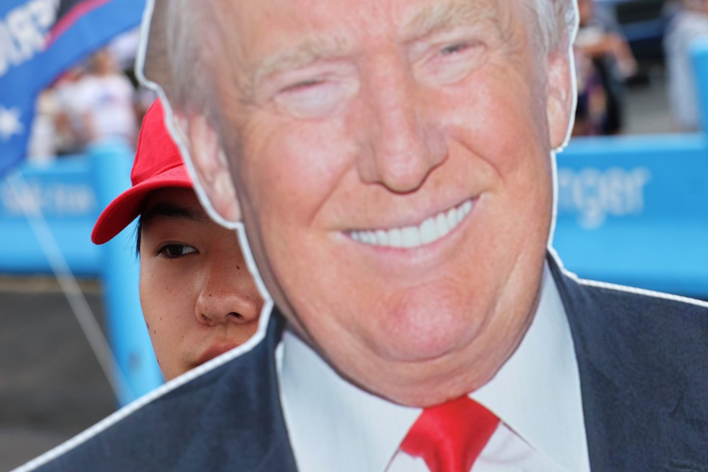 People attend a Donald Trump campaign rally in Pennsylvania on Aug. 17.