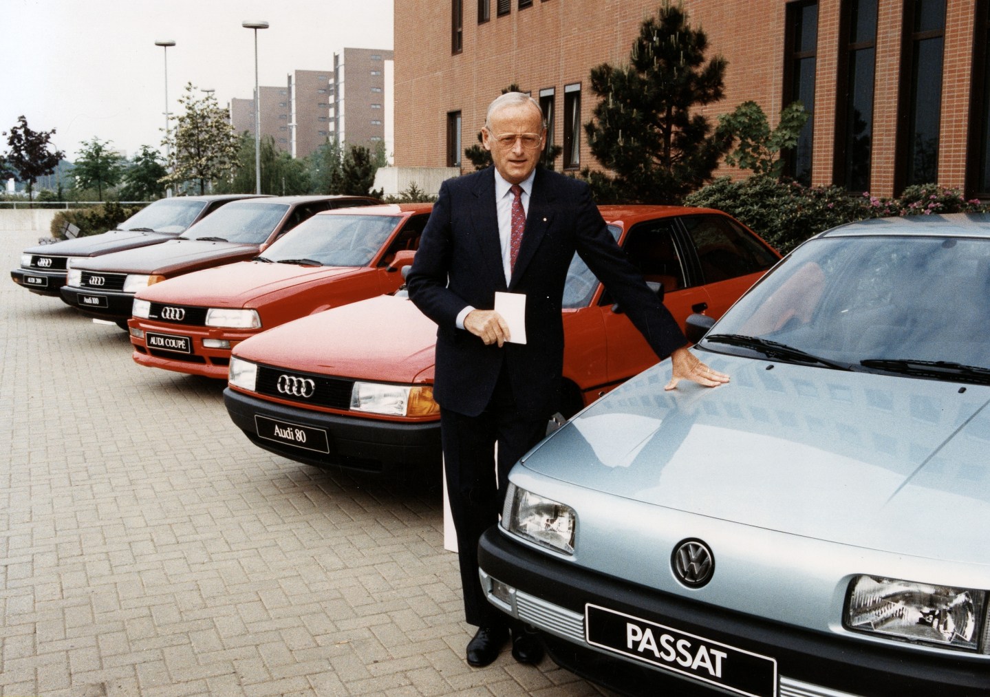 The CEO of Volkswagen AG, Carl Horst Hahn, on May 9, 1990, in Wolfsburg, Germany.