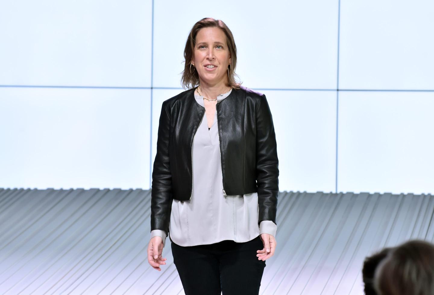 Susan Wojcicki speaks onstage
